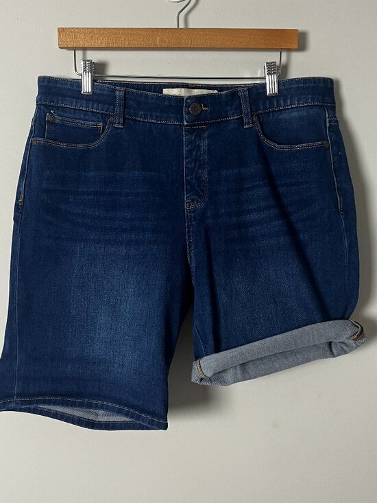 Soft Surroundings Pants - Soft Surroundings Bermuda Shorts Blue PL